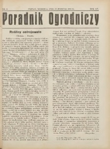 Poradnik Ogrodniczy. 1933.01.15 R.14 Nr2
