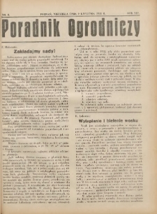Poradnik Ogrodniczy. 1933.04.09 R.14 Nr8