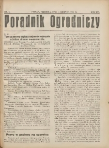 Poradnik Ogrodniczy. 1933.06.04 R.14 Nr11