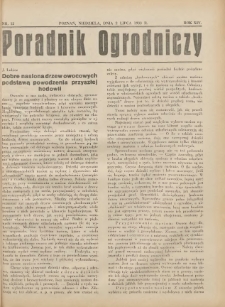 Poradnik Ogrodniczy. 1933.07.02 R.14 Nr12