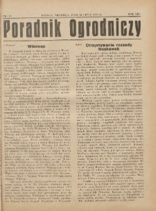 Poradnik Ogrodniczy. 1933.07.16 R.14 Nr13
