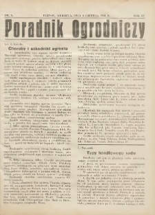 Poradnik Ogrodniczy. 1934.06.03 R.15 Nr9