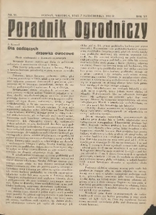 Poradnik Ogrodniczy. 1934.10.07 R.15 Nr14