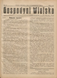 Gospodyni Wiejska: dodatek do „Poradnika Gospodarskiego” 1934.10.14 R.18 Nr14