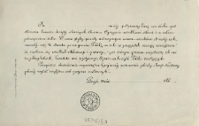 [Oświadczenie Inc.:] "Ja ... niżej podpisany biorę na siebie pod słowem honoru ..."