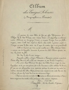 [Prospekt] Album des Emigr&eacute;s Polonais (Biographies et Portraits)