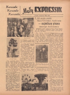 Mały Expressik: Bezpłatny dodatek "Expressu Poznańskiego" kwiecień (1) 1957