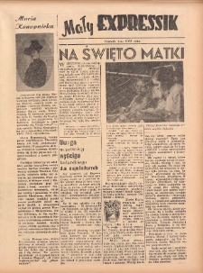 Mały Expressik: Bezpłatny dodatek "Expressu Poznańskiego" maj (4) 1957