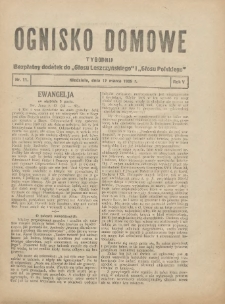 Ognisko Domowe: bezpłatny dodatek do "Głosu Leszczyńskiego" i &bdquo;Głosu Polskiego&rdquo; 1929.03.17 R.5 Nr11