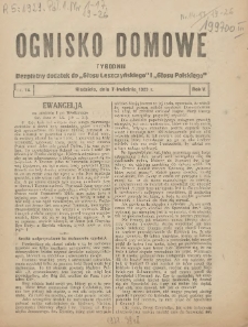 Ognisko Domowe: bezpłatny dodatek do "Głosu Leszczyńskiego" i &bdquo;Głosu Polskiego&rdquo; 1929.04.07 R.5 Nr14