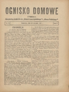 Ognisko Domowe: bezpłatny dodatek do "Głosu Leszczyńskiego" i „Głosu Polskiego” 1929.08.25 R.5 Nr34