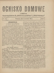 Ognisko Domowe: bezpłatny dodatek do "Głosu Leszczyńskiego" i &bdquo;Głosu Polskiego&rdquo; 1929.09.08 R.5 Nr36
