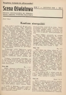 Scena Oświatowa: drobne urozmaicenia na przedstawienia, zebrania, wycieczki oraz obozy KSM: bezpłatny dodatek do Kierownika Stowarzyszeń Młodzieży 1938. R.5 Nr12