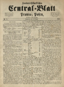 Landwirthschaftliches Central-Blatt f&uuml;r die Provinz Posen. 1873.02.01 Jg.1 Nr.5