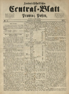 Landwirthschaftliches Central-Blatt für die Provinz Posen. 1873.02.01 Jg.1 Nr.5