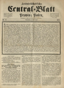 Landwirthschaftliches Central-Blatt für die Provinz Posen. 1873.04.26 Jg.1 Nr.17