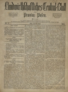 Landwirthschaftliches Central-Blatt für die Provinz Posen. 1874.01.10 Jg.2 Nr.2
