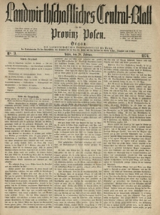 Landwirthschaftliches Central-Blatt für die Provinz Posen. 1874.02.28 Jg.2 Nr.9