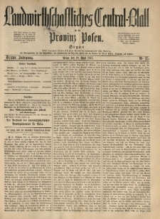 Landwirthschaftliches Central-Blatt für die Provinz Posen. 1875.04.10 Jg.3 Nr.15