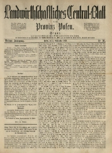 Landwirthschaftliches Central-Blatt für die Provinz Posen. 1875.09.04 Jg.3 Nr.36