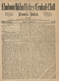 Landwirthschaftliches Central-Blatt f&uuml;r die Provinz Posen. 1875.12.04 Jg.3 Nr.49