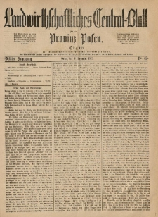 Landwirthschaftliches Central-Blatt für die Provinz Posen. 1875.12.04 Jg.3 Nr.49