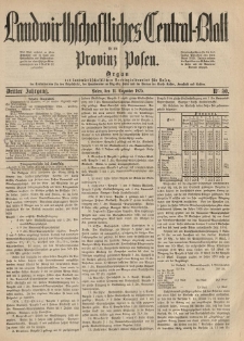 Landwirthschaftliches Central-Blatt f&uuml;r die Provinz Posen. 1875.12.11 Jg.3 Nr.50