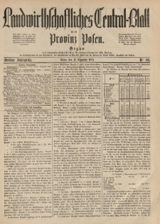 Landwirthschaftliches Central-Blatt für die Provinz Posen. 1875.12.11 Jg.3 Nr.50