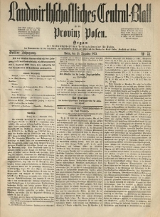 Landwirthschaftliches Central-Blatt für die Provinz Posen. 1875.12.18 Jg.3 Nr.51