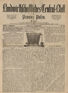 Landwirthschaftliches Central-Blatt für die Provinz Posen. 1875.12.24 Jg.3 Nr.52
