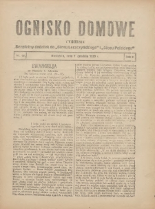Ognisko Domowe: bezpłatny dodatek do "Głosu Leszczyńskiego" i &bdquo;Głosu Polskiego&rdquo; 1929.12.01 R.5 Nr48