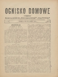 Ognisko Domowe: bezpłatny dodatek do "Głosu Leszczyńskiego" i &bdquo;Głosu Polskiego&rdquo; 1929.12.22 R.5 Nr51