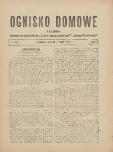 Ognisko Domowe: bezpłatny dodatek do "Głosu Leszczyńskiego" i „Głosu Polskiego” 1929.12.22 R.5 Nr51