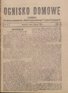 Ognisko Domowe: bezpłatny dodatek do "Głosu Leszczyńskiego" i „Głosu Polskiego” 1930.02.02 R.6 Nr5
