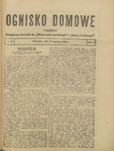 Ognisko Domowe: bezpłatny dodatek do "Głosu Leszczyńskiego" i „Głosu Polskiego” 1930.06.22 R.6 Nr25