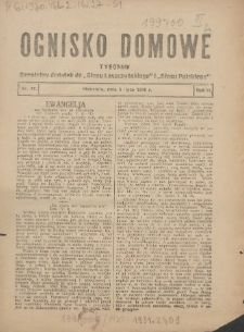 Ognisko Domowe: bezpłatny dodatek do "Głosu Leszczyńskiego" i &bdquo;Głosu Polskiego&rdquo; 1930.07.06 R.6 Nr27