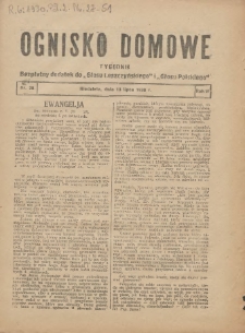 Ognisko Domowe: bezpłatny dodatek do "Głosu Leszczyńskiego" i &bdquo;Głosu Polskiego&rdquo; 1930.07.13 R.6 Nr28