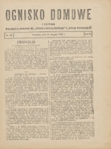 Ognisko Domowe: bezpłatny dodatek do "Głosu Leszczyńskiego" i „Głosu Polskiego” 1930.08.24 R.6 Nr34