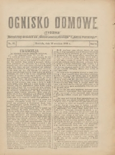 Ognisko Domowe: bezpłatny dodatek do "Głosu Leszczyńskiego" i „Głosu Polskiego” 1930.09.14 R.6 Nr37