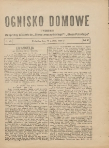 Ognisko Domowe: bezpłatny dodatek do "Głosu Leszczyńskiego" i &bdquo;Głosu Polskiego&rdquo; 1930.12.14 R.6 Nr49