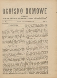 Ognisko Domowe: bezpłatny dodatek do "Głosu Leszczyńskiego" i „Głosu Polskiego” 1930.12.14 R.6 Nr49