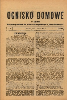 Ognisko Domowe: bezpłatny dodatek do "Głosu Leszczyńskiego" i &bdquo;Głosu Polskiego&rdquo; 1931.03.01 R.7 Nr9