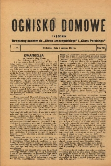 Ognisko Domowe: bezpłatny dodatek do "Głosu Leszczyńskiego" i „Głosu Polskiego” 1931.03.01 R.7 Nr9