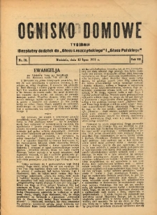 Ognisko Domowe: bezpłatny dodatek do "Głosu Leszczyńskiego" i &bdquo;Głosu Polskiego&rdquo; 1931.07.12 R.7 Nr28