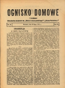 Ognisko Domowe: bezpłatny dodatek do "Głosu Leszczyńskiego" i „Głosu Polskiego” 1931.07.12 R.7 Nr28