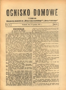 Ognisko Domowe: bezpłatny dodatek do "Głosu Leszczyńskiego" i &bdquo;Głosu Polskiego&rdquo; 1931.12.13 R.7 Nr50