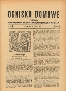Ognisko Domowe: bezpłatny dodatek do "Głosu Leszczyńskiego" i &bdquo;Głosu Polskiego&rdquo; 1931.12.25 R.7 Nr52