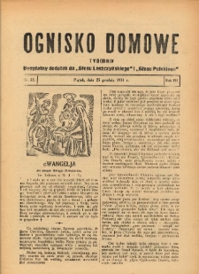 Ognisko Domowe: bezpłatny dodatek do "Głosu Leszczyńskiego" i „Głosu Polskiego” 1931.12.25 R.7 Nr52