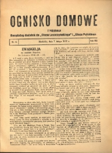 Ognisko Domowe: bezpłatny dodatek do "Głosu Leszczyńskiego" i &bdquo;Głosu Polskiego&rdquo; 1932.02.07 R.8 Nr6
