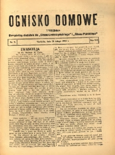 Ognisko Domowe: bezpłatny dodatek do "Głosu Leszczyńskiego" i &bdquo;Głosu Polskiego&rdquo; 1932.02.28 R.8 Nr9